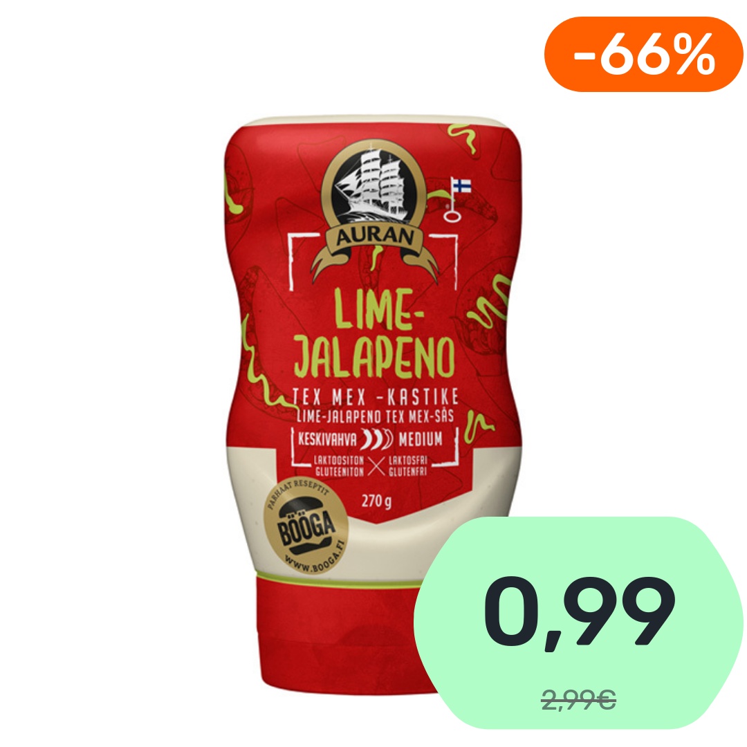 Auran Lime-Jalapeno texmex-kastike 270g