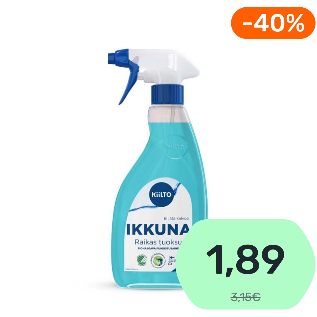 Kiilto Ikkuna biohajoava puhdistussuihke 600ml (kts. kuvaus)