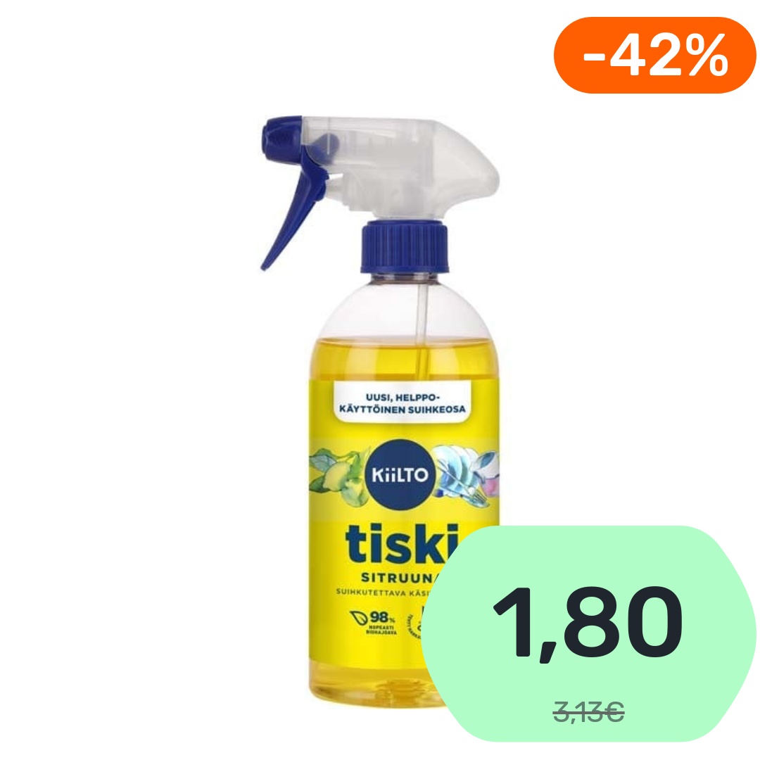 Kiilto Tiski Sitruuna suihkutettava astianpesuaine 475ml