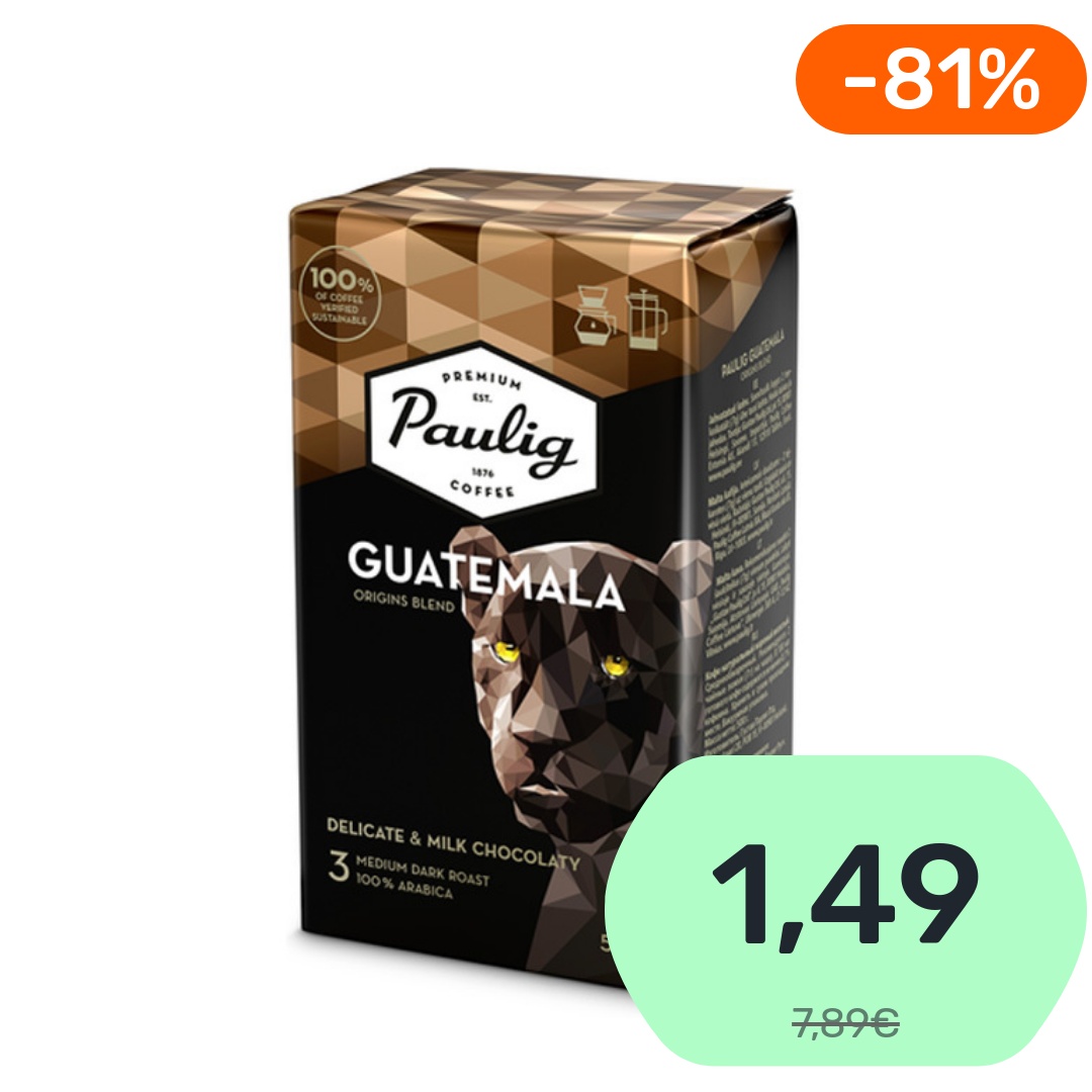 Paulig Origins Blend Guatemala hienojauhettu kahvi 500g