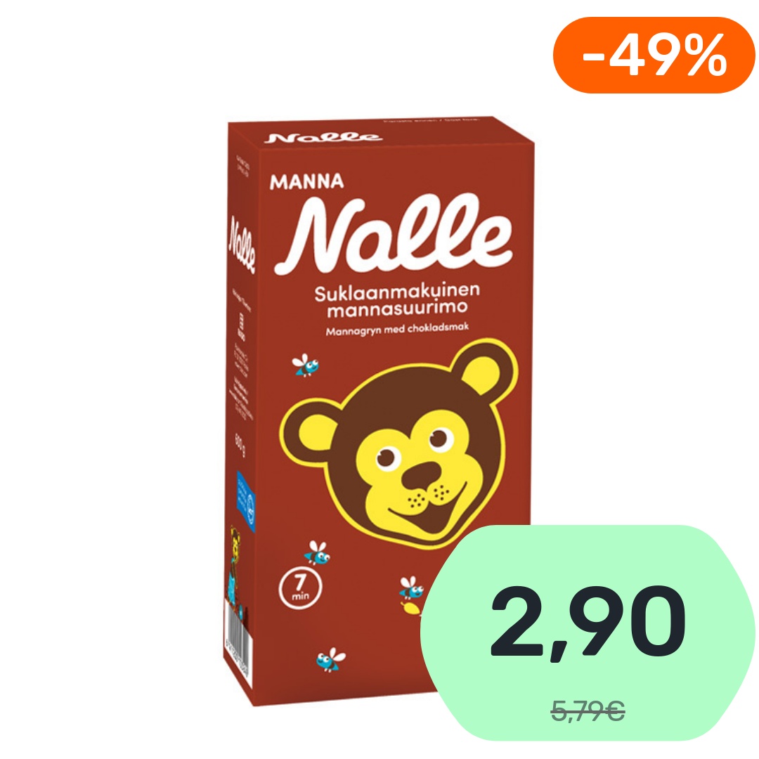 Nalle Suklaanmakuinen mannasuurimo 600g