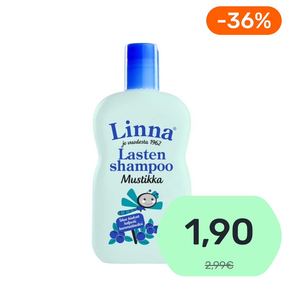 Linna Mustikka lastenshampoo 400ml