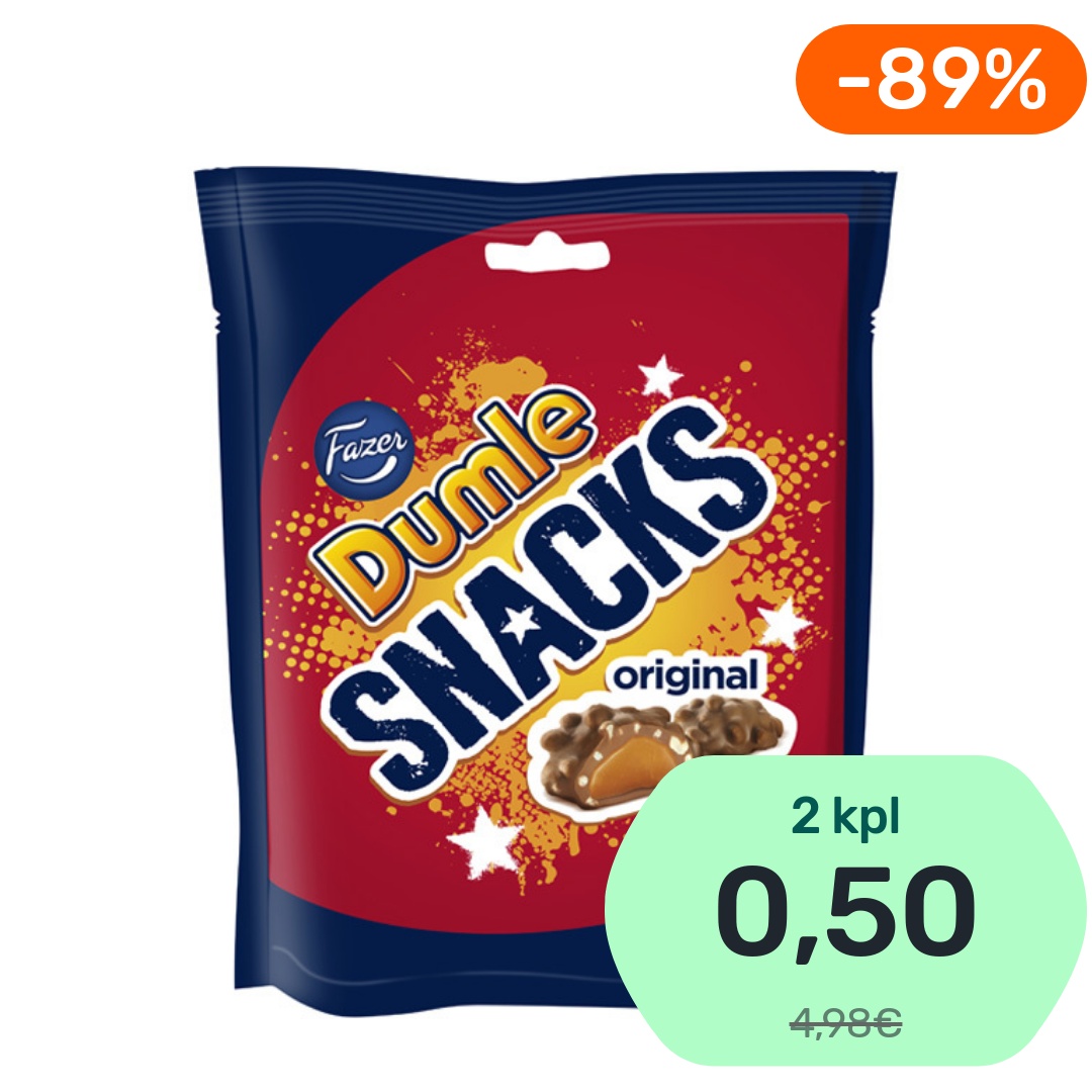 Fazer Dumle Snacks toffee-maitosuklaa 100g