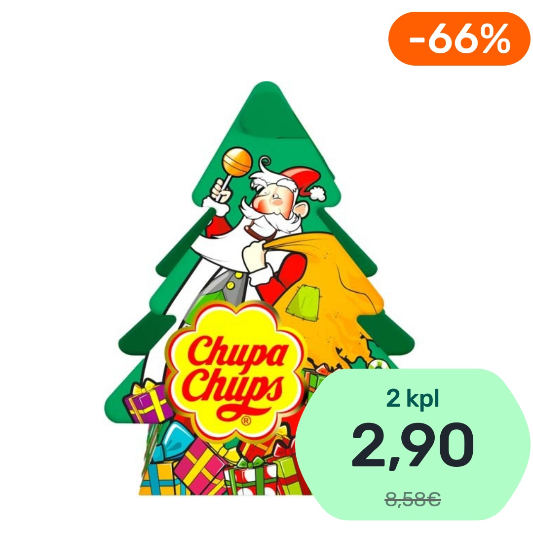 Chupa Chups joulukoriste makeislajitelma 56g