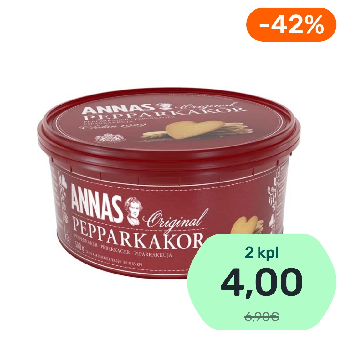 Annas Original sydänpiparkakku 300g