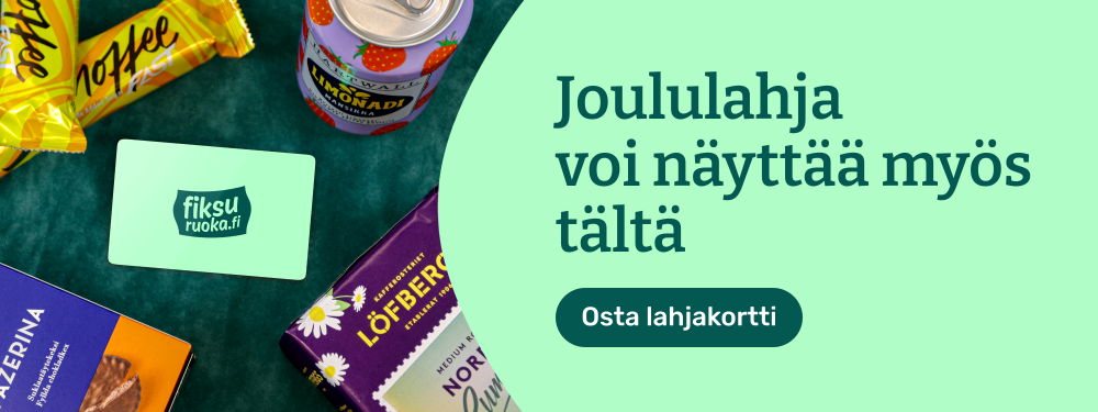 Joululahja voi näyttää myös tältä