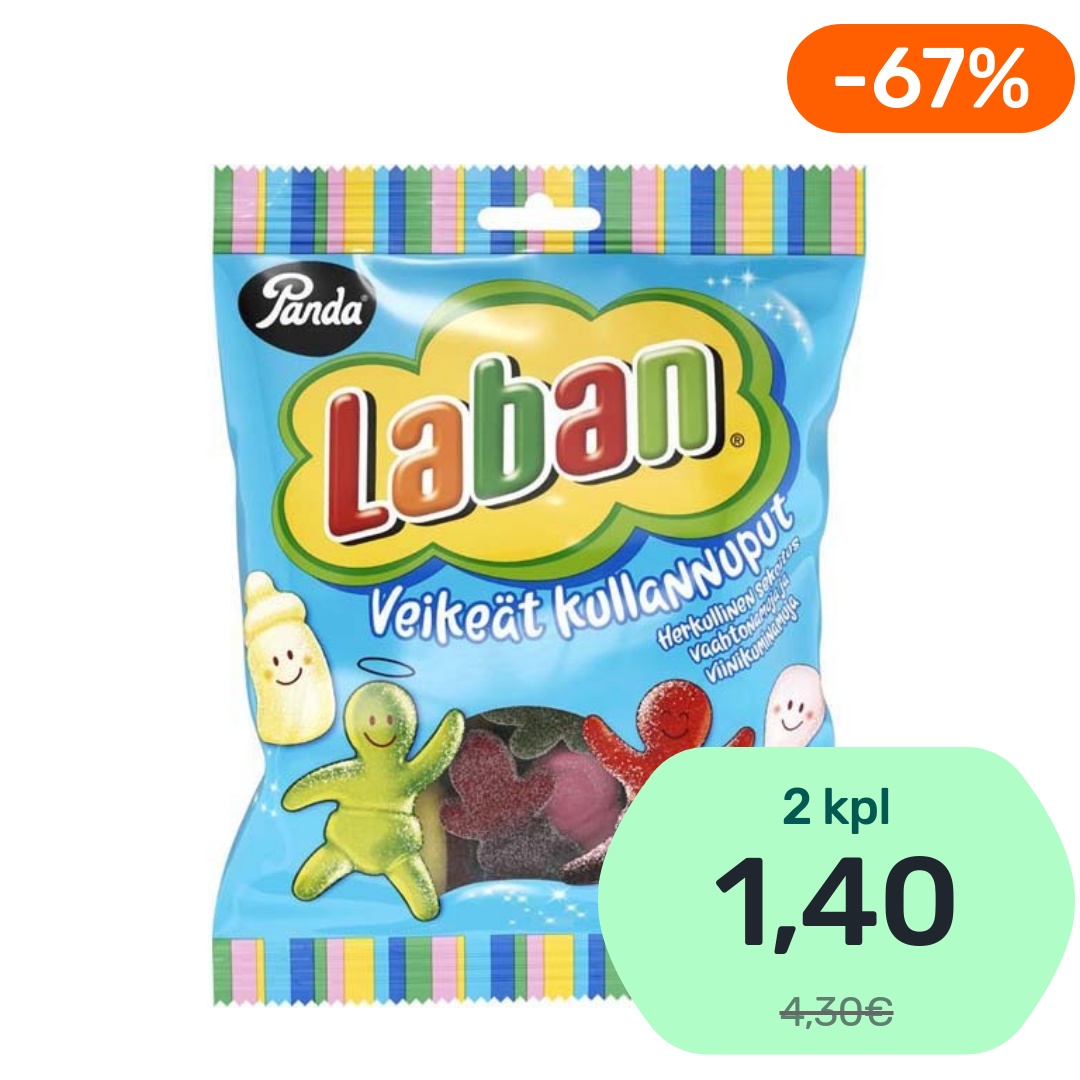 Panda Laban Veikeät kullannuput makeissekoitus 200g