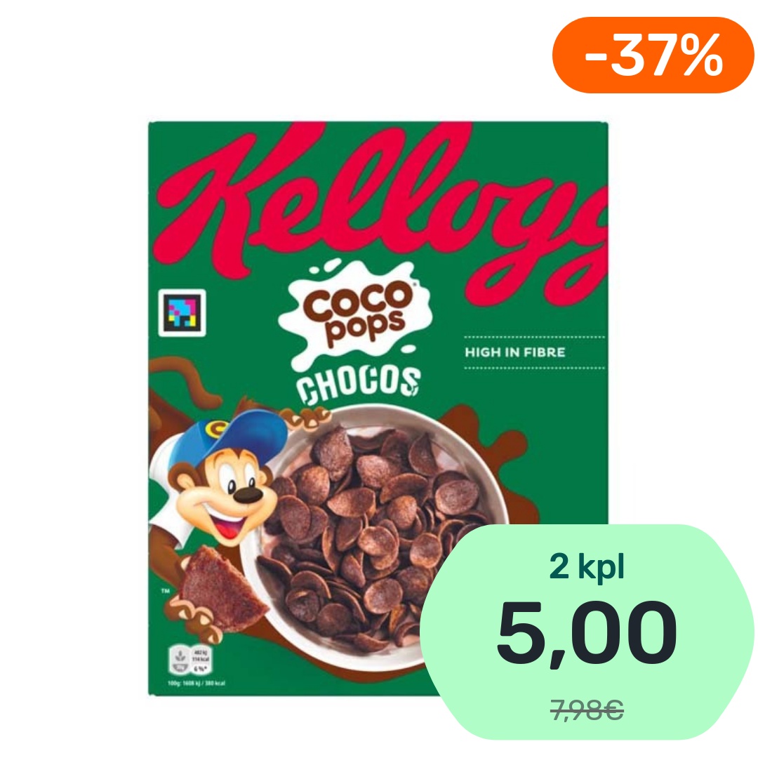 Kellogg's Coco Pops Chocos kaakaomuro 330g