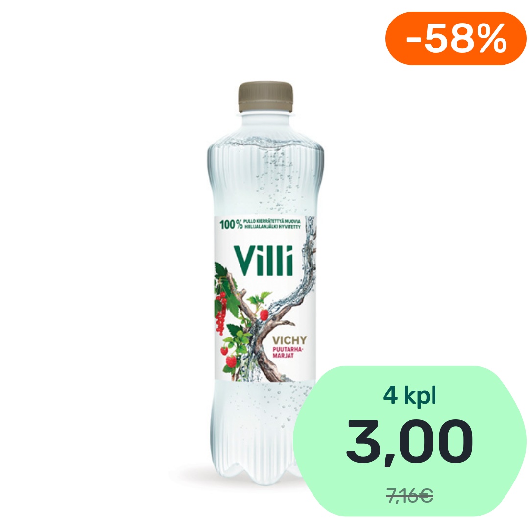 Villi Vichy Puutarhamarjat kivennäisvesi 500ml