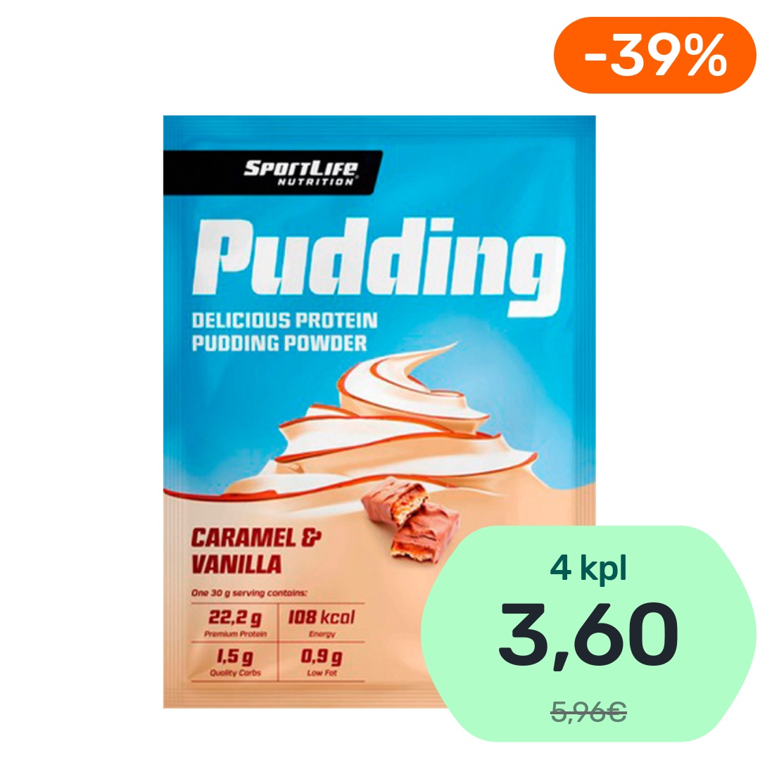 SportLife Nutrition Pudding Caramel & Vanilla proteiinivanukasjauhe 30g