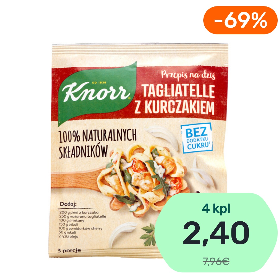 Knorr Tagliatelle kanalla ateria-aines 36g