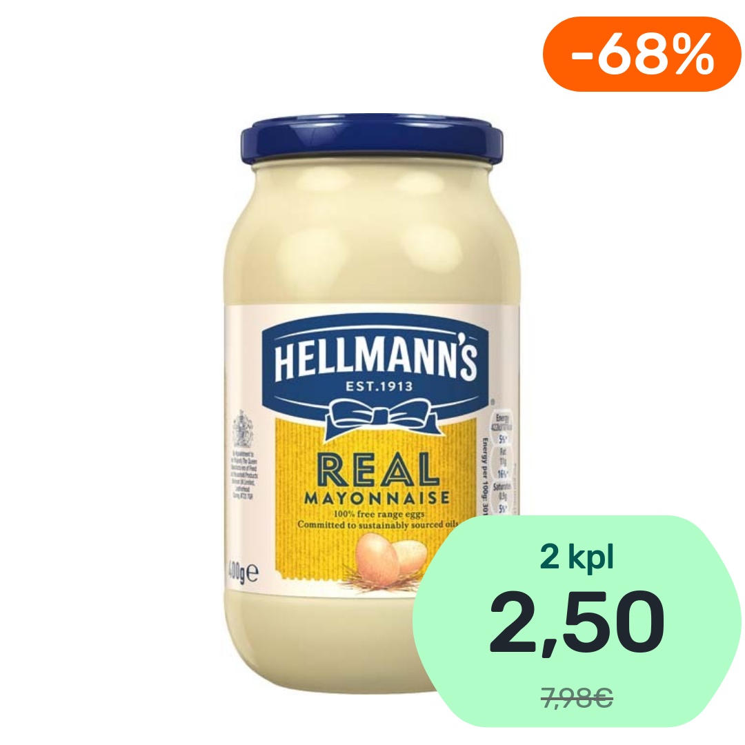 Hellmann's Real Mayonnaise majoneesi 400g