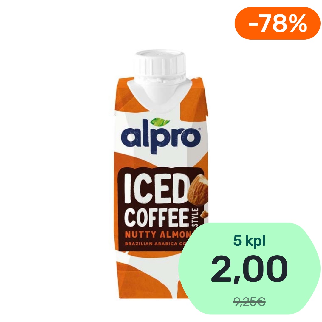 Alpro Iced Coffee Nutty Almond jääkahvijuoma 250ml