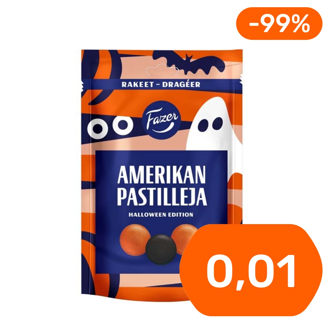 Fazer Amerikan pastilleja Halloween Edition suklaarae 175g