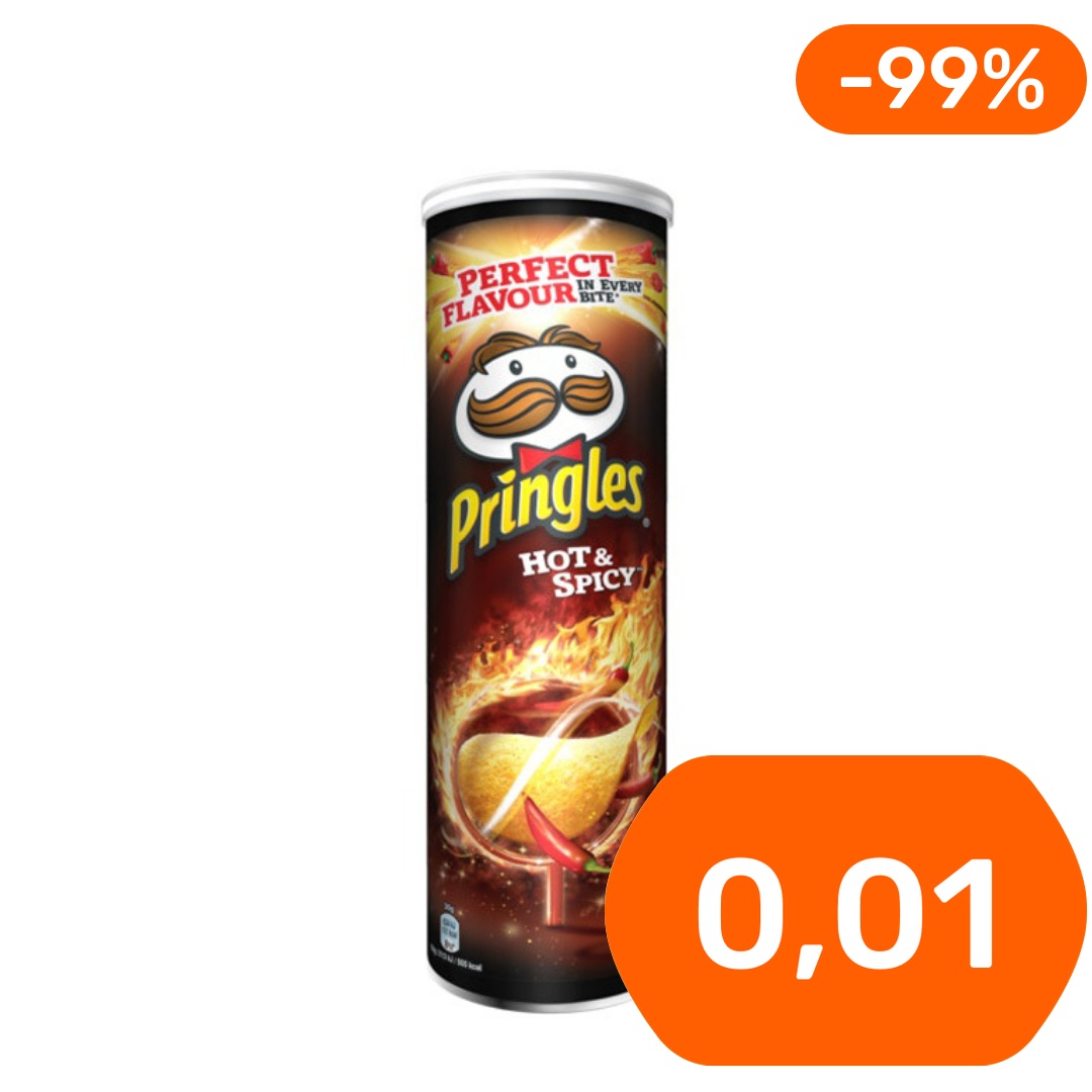 Pringles Hot & Spicy maustettu perunalastu 200g