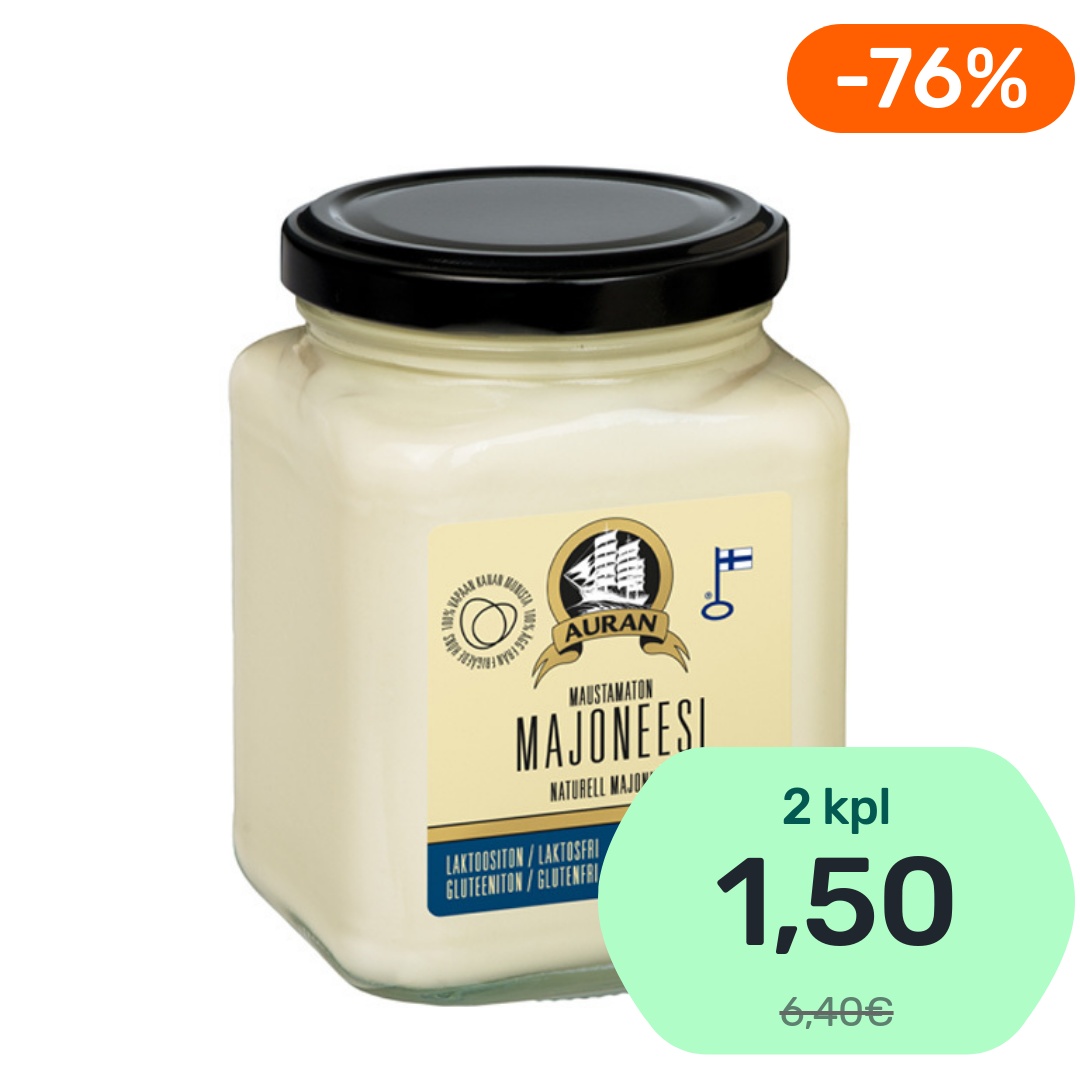 Auran Maustamaton majoneesi 300g