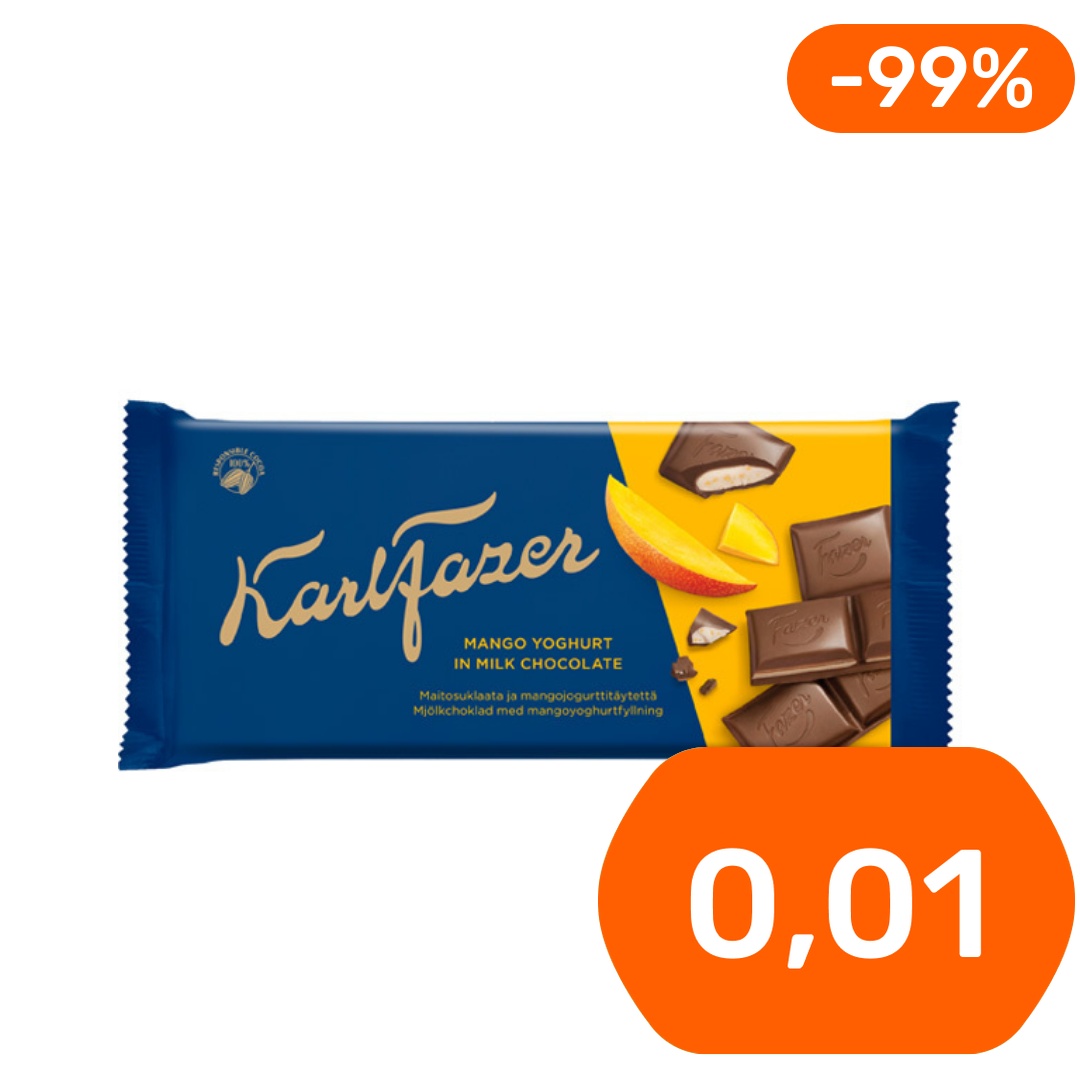 Karl Fazer Mangojogurtti suklaalevy 121g