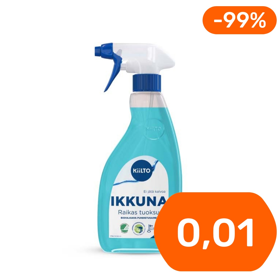 Kiilto Ikkuna biohajoava puhdistussuihke 600ml (kts. kuvaus)