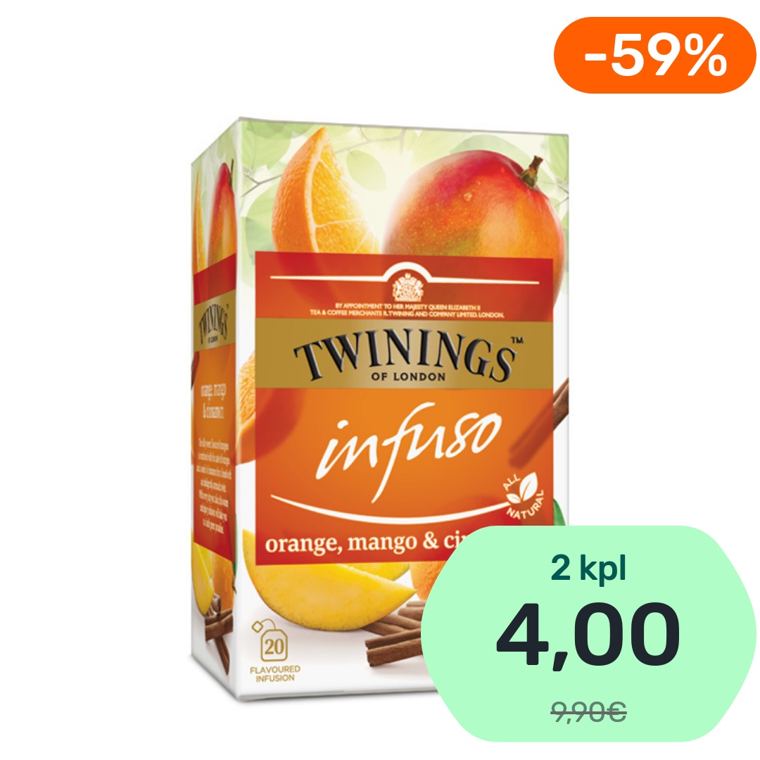 Twinings Infuso Orange, Mango & Cinnamon yrttihauduke 20x2g