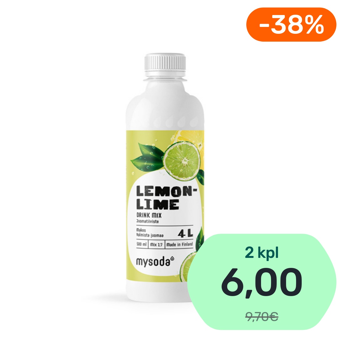 MySoda Lemon-Lime Drink Mix juomatiiviste 500ml