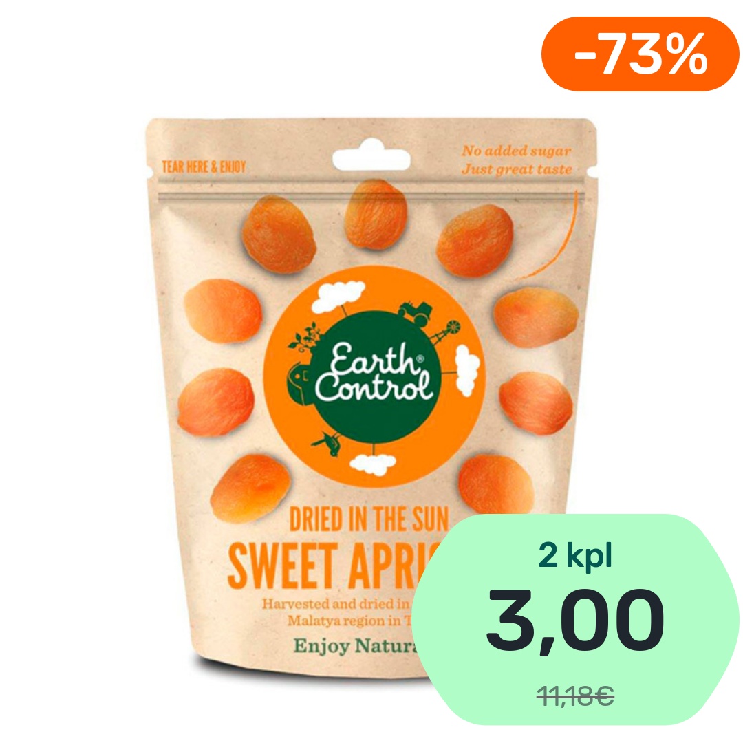 Earth Control Sweet Apricots kuivattu aprikoosi 250g