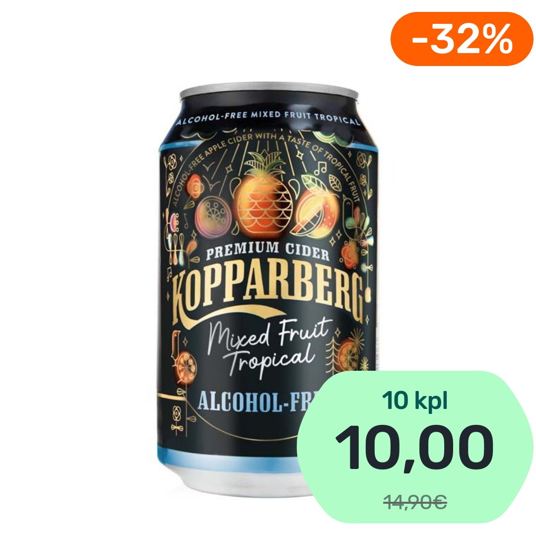 Kopparberg Mixed Fruit Tropical alkoholiton omenasiideri 330ml