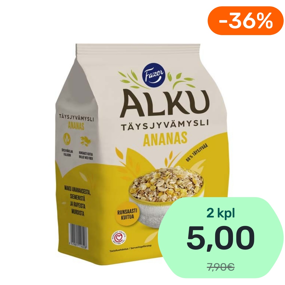 Fazer Alku Ananas täysjyvämysli 600g