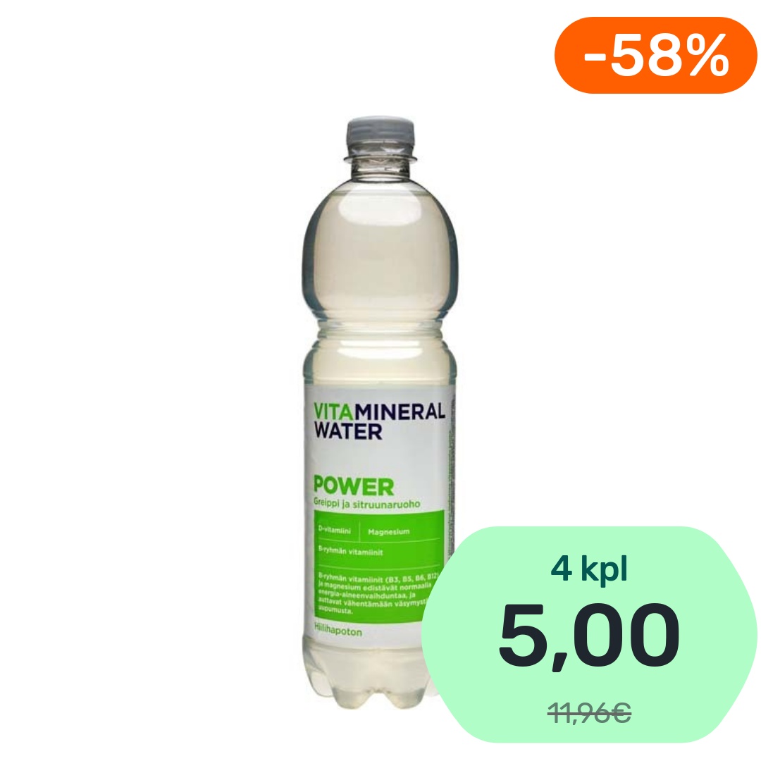 Vitamineral Water Power vitaminoitu juoma 750ml