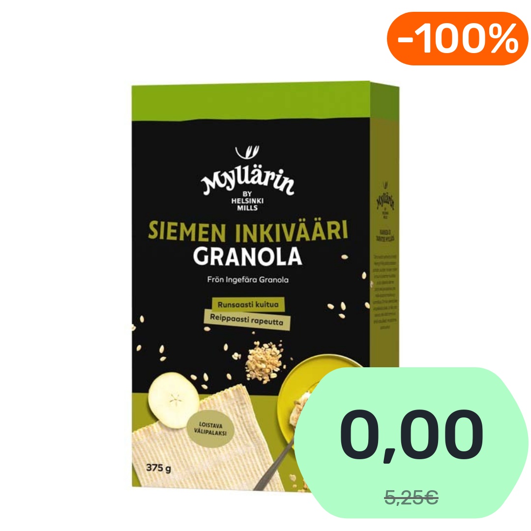 Myllärin Siemen-Inkivääri granola 375g