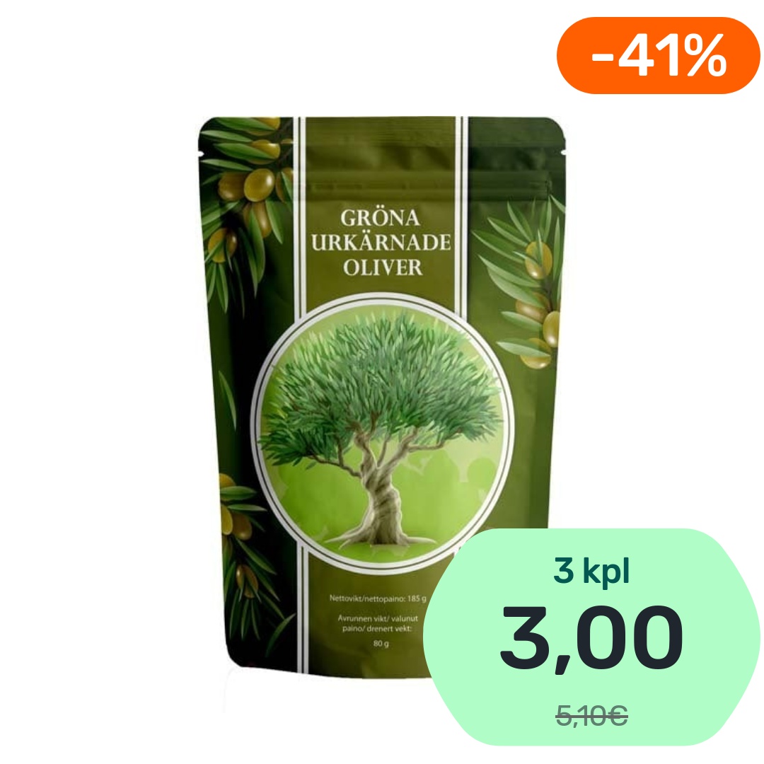 WH Manzanilla vihreä oliivi kivetön 185g