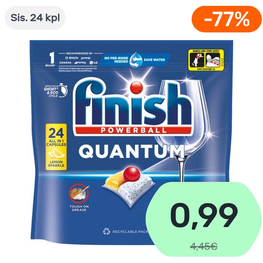 24kpl - Finish Quantum Lemon tiskikonetabletti