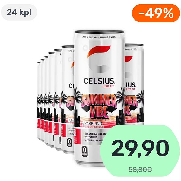 24kpl Celsius Summer Vibe energiajuoma 355ml