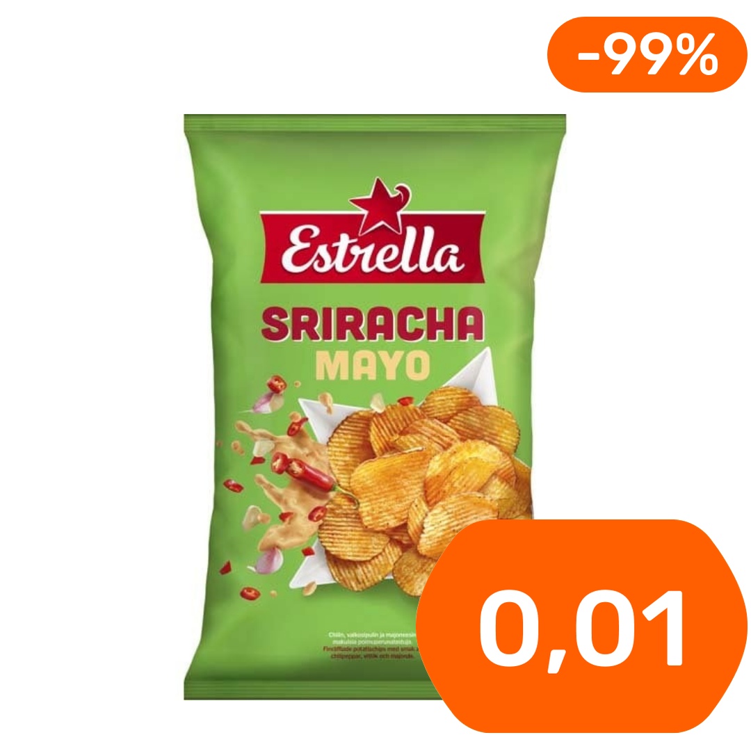 Estrella Sriracha Mayo perunalastu 275g