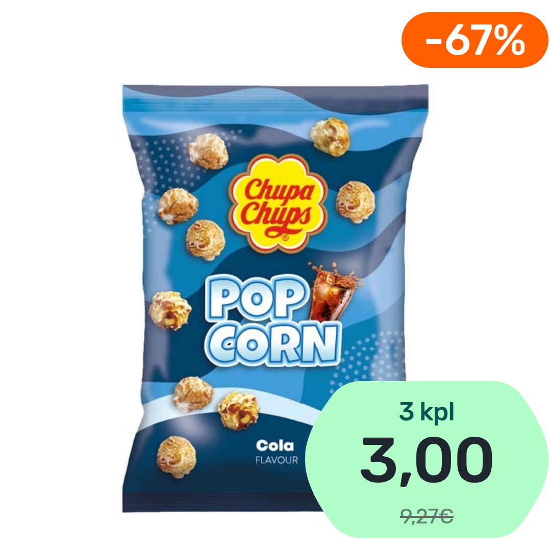 Chupa Chups Popcorn Cola makeinen 110g