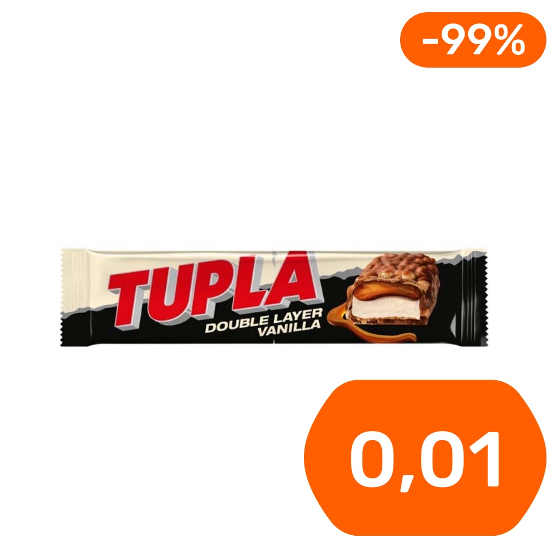Tupla Double Layer Vanilla suklaapatukka 48g