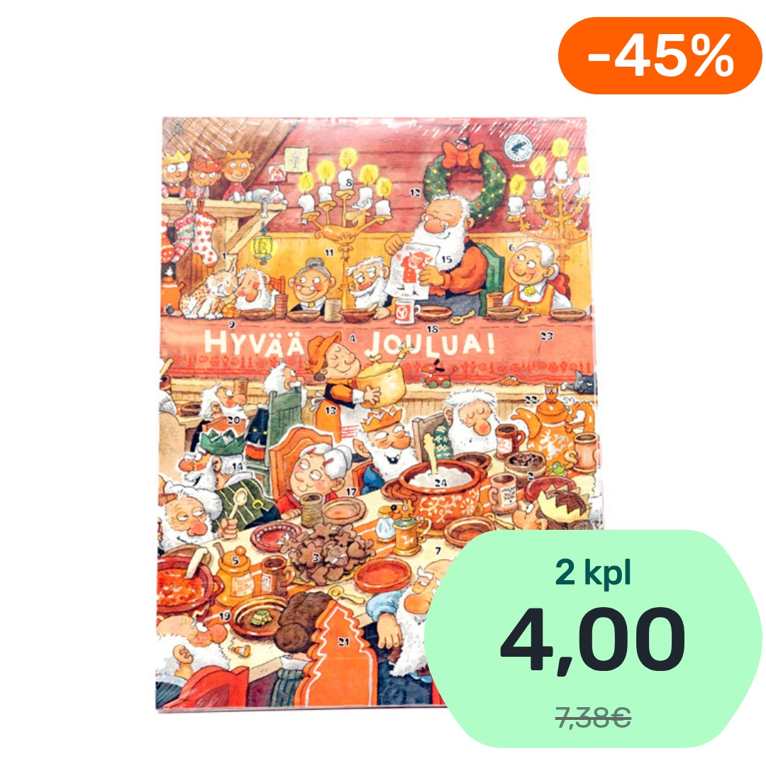 Mauri Kunnas Suklaajoulukalenteri 65g