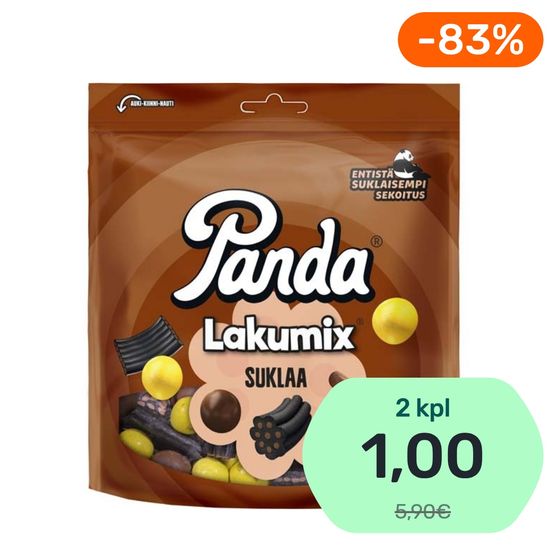 Panda LakuMix Suklaa lakritsisekoitus 250g