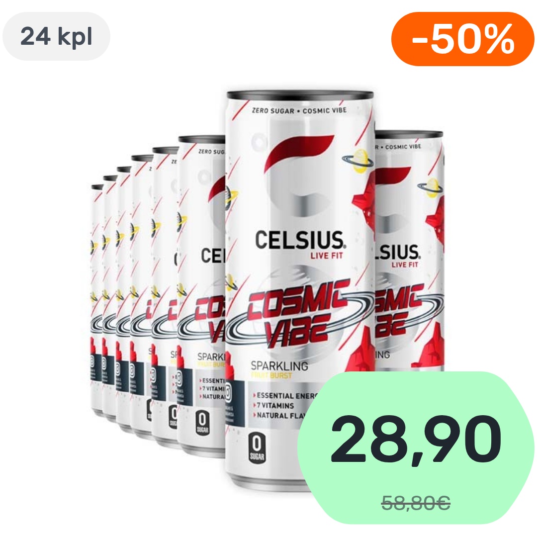24kpl Celsius Cosmic Vibe energiajuoma 355ml