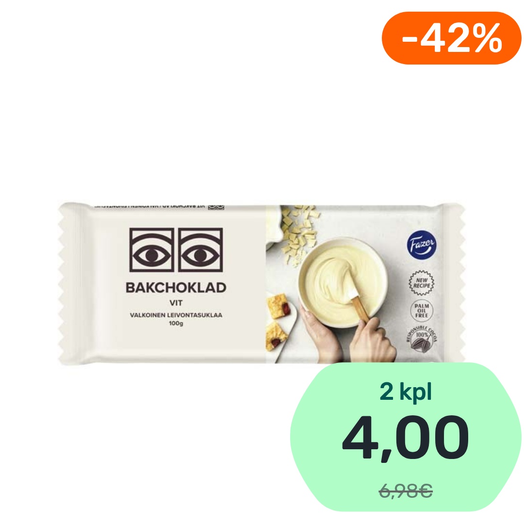 Fazer Ögon Valkoinen leivontasuklaa 100g