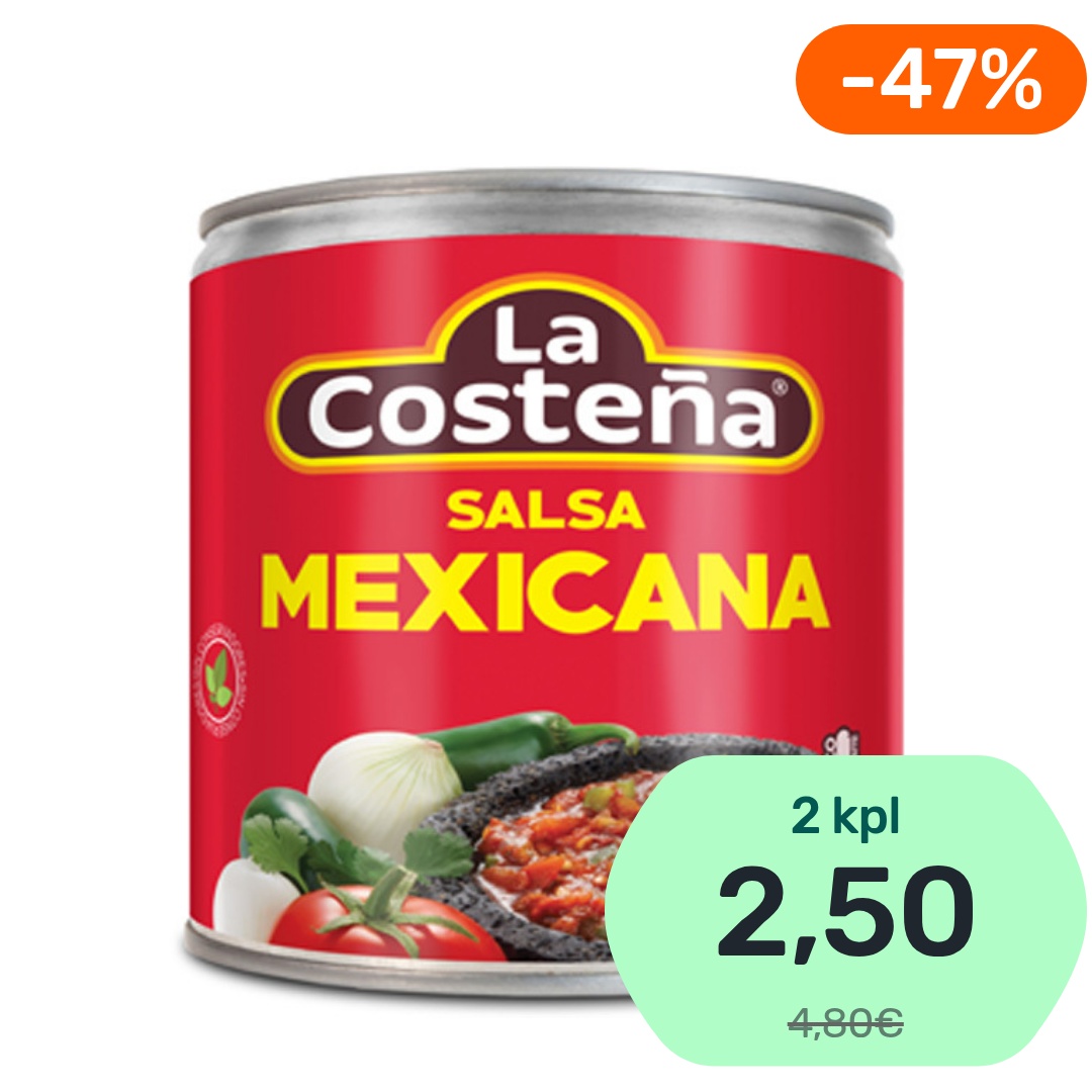 La Costeña Salsa Mexicana salsakastike 220g