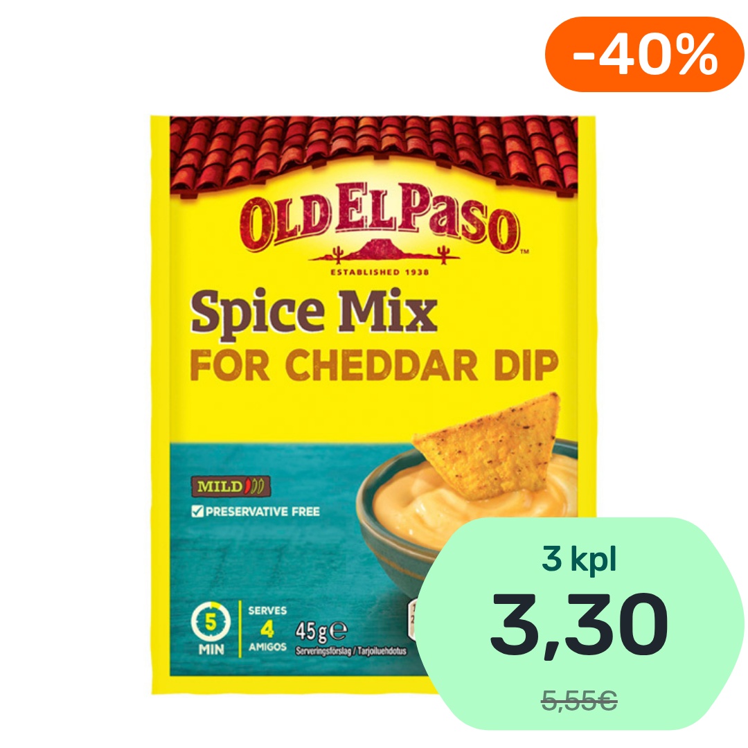 Old El Paso Spice Mix for Cheddar Dip mausteseos 45g