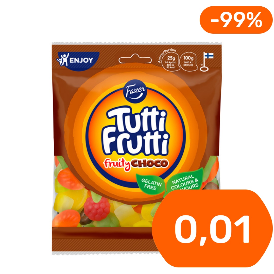 Fazer Tutti Frutti Fruity Choco makeissekoitus 170g