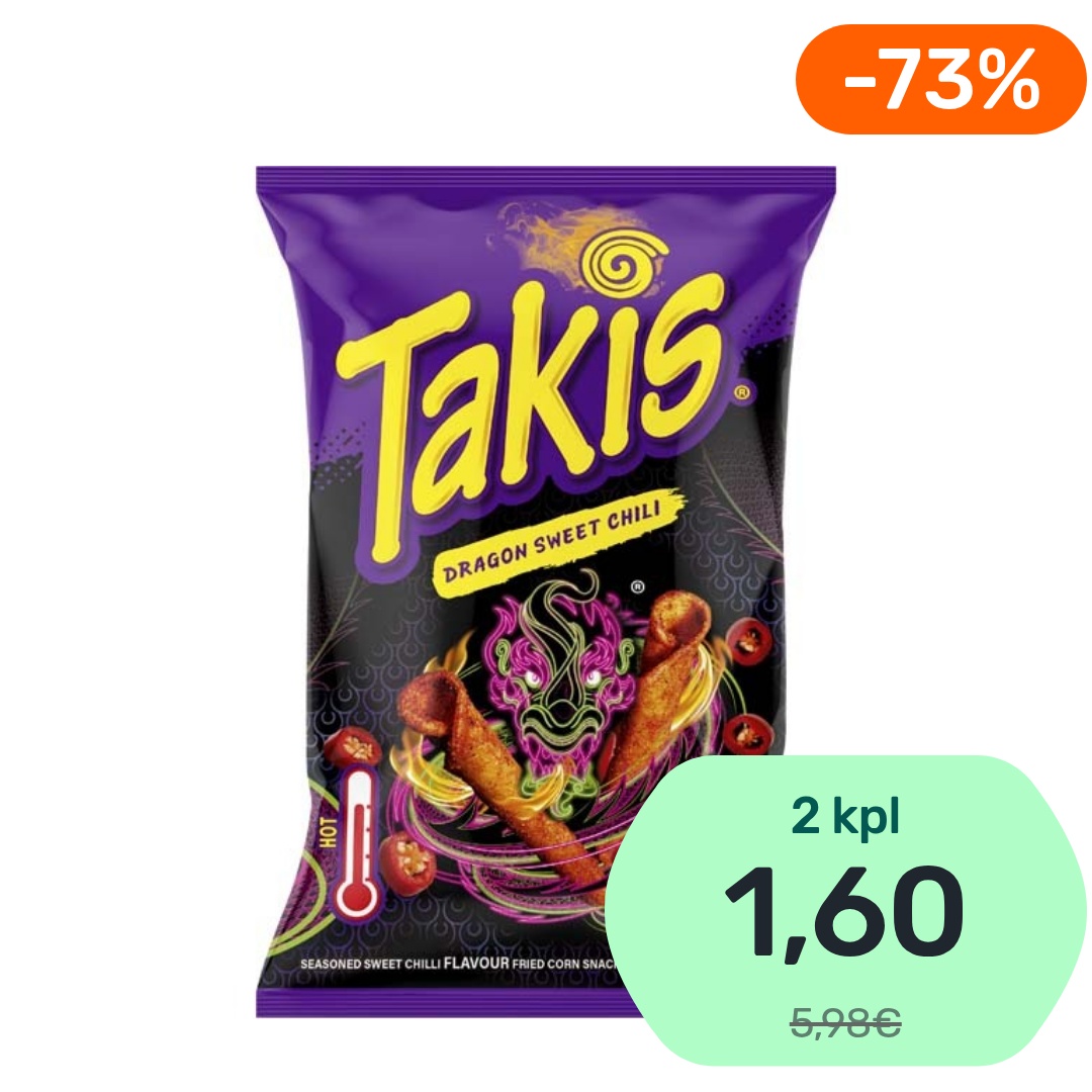 Takis Sweet Chili maissisnacks 100g