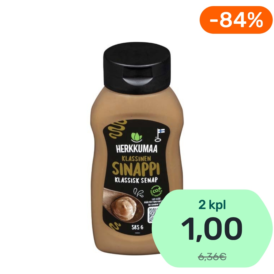 Herkkumaa Klassinen sinappi 585g