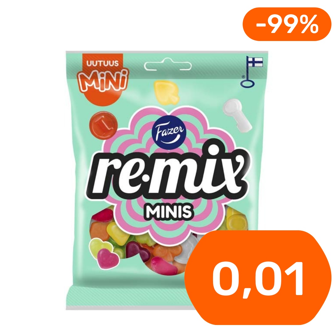 Fazer Remix Mini Minis karkkipussi 120g