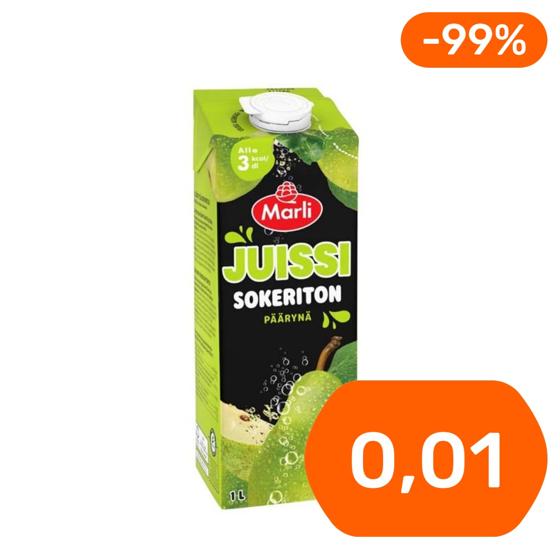 Marli Juissi Päärynä sokeriton mehujuoma 1l
