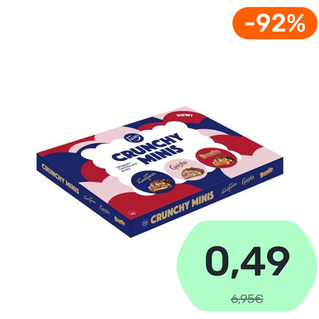 Fazer Crunchy Minis suklaakonvehti 148g