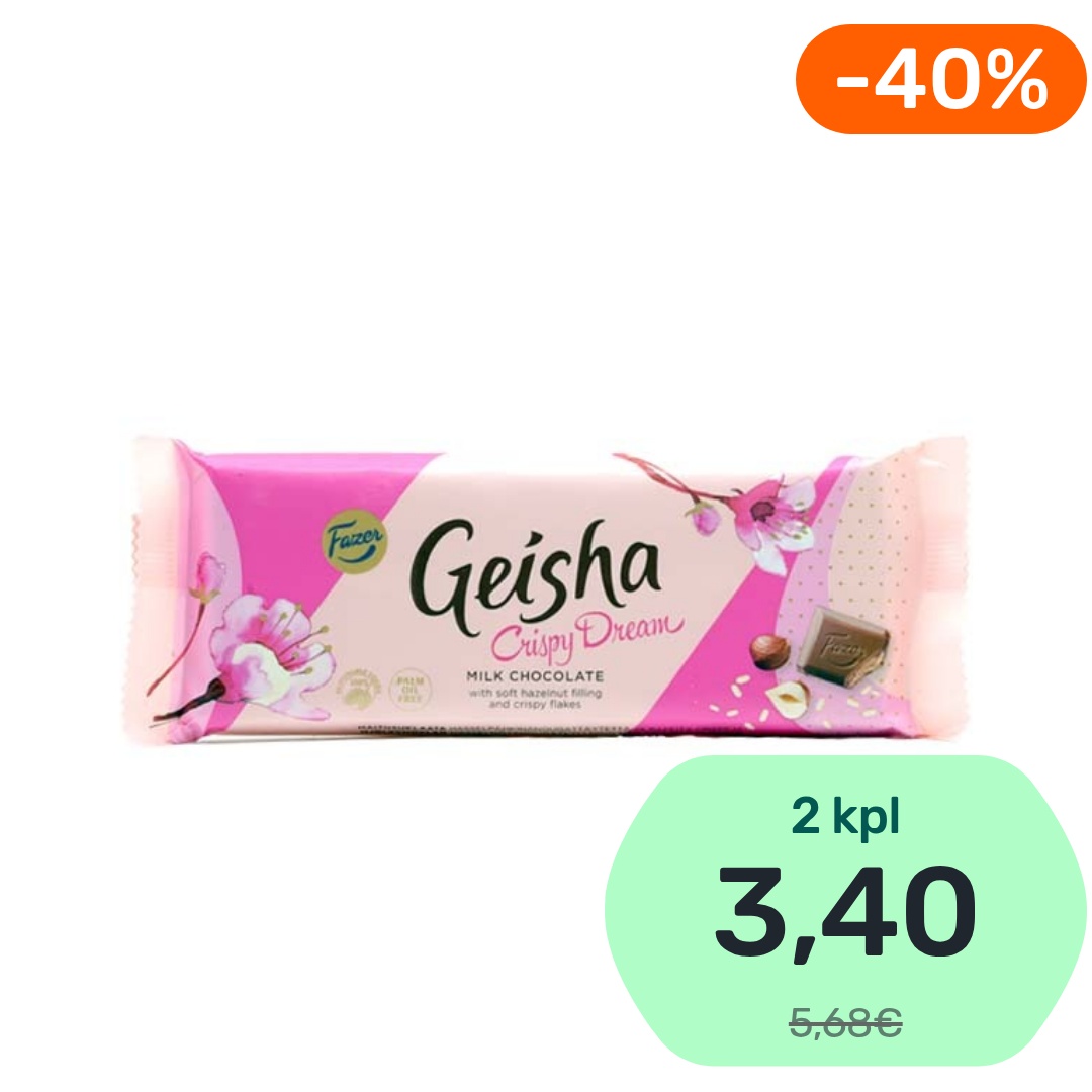 Fazer Geisha Crispy Dream suklaalevy 100g