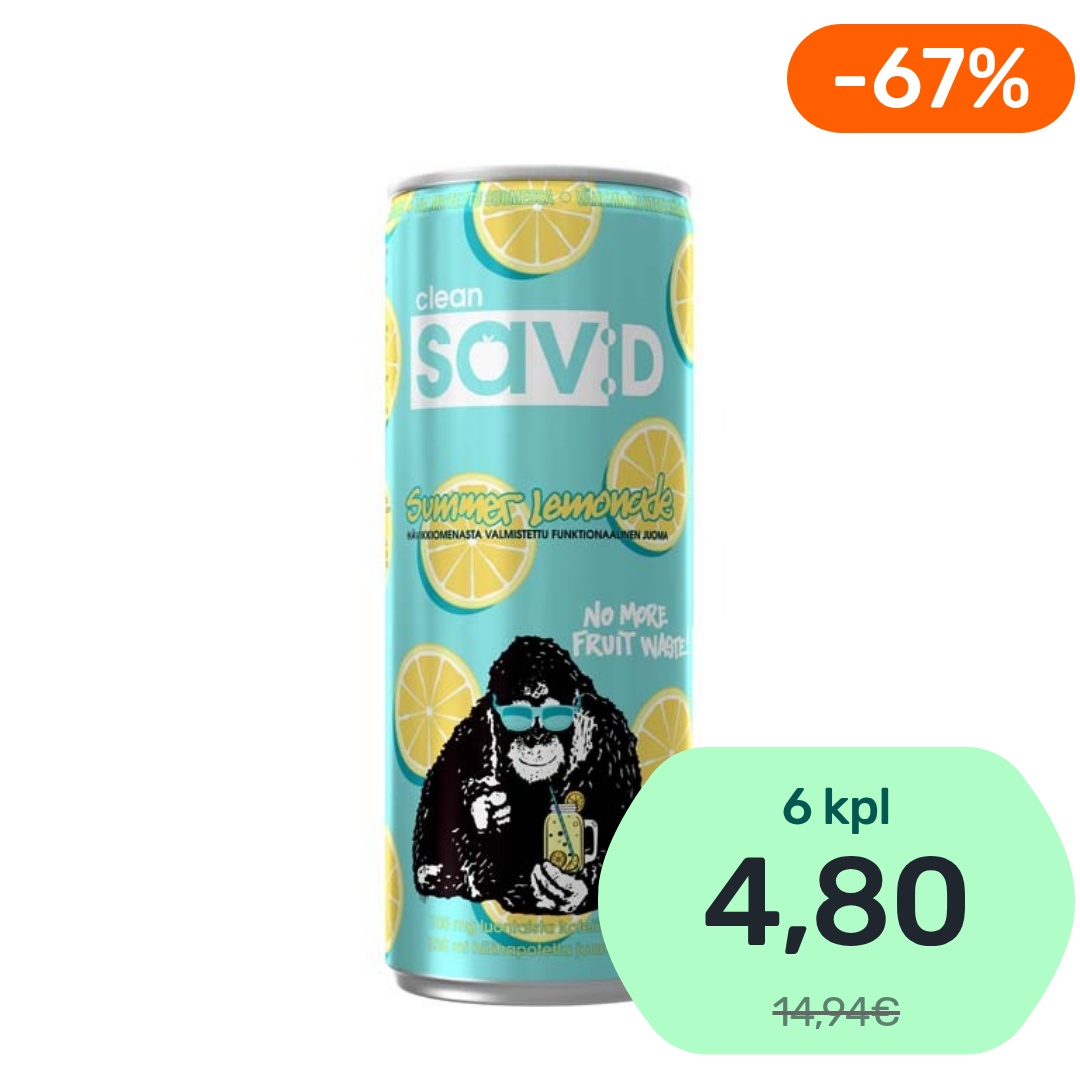 Clean Sav:D Summer Lemonade energiajuoma 330ml