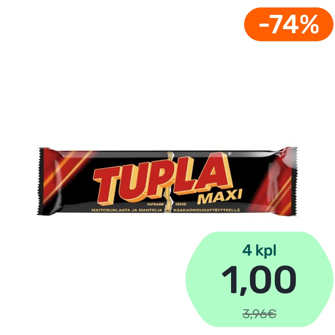 Tupla Maxi suklaapatukka 50g